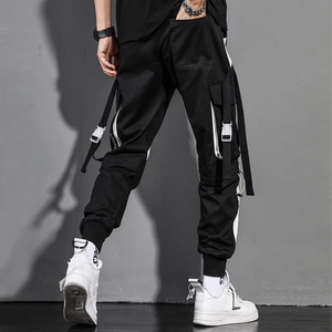 Pantalones Deportivos de Hombre con Parches de Colores, Estilo Hip Hop, Joggers Urbanos, <span class=keywords><strong>Ropa</strong></span> Urbana, Pantalones Cargo con Rayas, <span class=keywords><strong>Ropa</strong></span> Urbana Hip Hop - Product Image 6