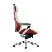 Chaise pivotante de bureau en cuir de haute qualité Appui-tête réglable Chaise de bureau Boss