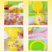 Kit d'artisanat pour enfants OEM Decoden, crème fouettée artificielle, colle, argile DIY avec sac en PVC pour cadeau d'anniversaire de fille et projets DIY