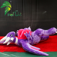 Nouveau jouet gonflable en peluche dragon violet Hongyi 2026 personnalisé