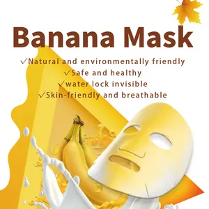 Baby Children Skin Face Care Mask Kids Hydrating Dry Banana Fiber Facial Sheet Mask Spunlace Nonwoven Fabric Sheet