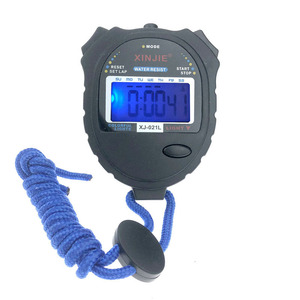 Xinjie Electronic Stopwatch XJ-021L Waterproof LCD Chronograph For Track Field Running Basketball Timing - Product Image 4