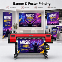Machine d'impression graphique professionnelle pour services en ligne, imprimante éco-solvant 1,8 m, découpeuse de vinyle pour autocollants de voiture, ensemble de plastifieuse
