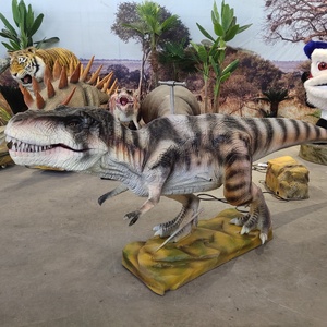 Parco <span class=keywords><strong>De</strong></span> Diversiones attrezzature per l'intrattenimento giostre di dinosauri animatronici di piccole dimensioni in sella a <span class=keywords><strong>t</strong></span>-<span class=keywords><strong>rex</strong></span> per bambini - Product Image 1