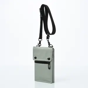 Nouveau sac d'identification mobile imperméable en nylon pour hommes et femmes, sac de voyage à bandoulière unique, sac à cartes multi poche