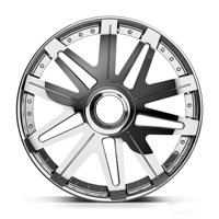 Nouvelles jantes en alliage d'aluminium forgé chromées pour SUV tout-terrain, sur mesure, 18-22 pouces, 5x112 5x114.3 5x120, vente chaude, modification, course