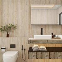 MIGLIORE Vente en gros de carreaux flexibles en travertin imprimés en 3D de type 100 mcm carreaux souples en pierre culturelle pour mur intérieur et extérieur