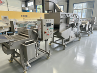 Ligne de production de nuggets de poulet de style KFC McDonald, ligne de formage automatique, d'enrobage, de friture, de congélation IQF et d'emballage