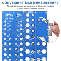 21-Inch and 17-Metric Thread Detectors Nut and Bolt Thread Inserts for Precision Measurements