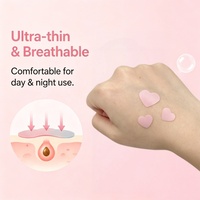 Patchs anti-acné en forme de cœur, multicolores, hydrocolloïdes, à l'acide tranexamique, imperméables, personnalisables, marque privée, vente en gros
