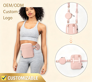 Waist <b>Bag</b> for Women Portable Outdoor Travel Crossbody <b>Shoulder</b> Chest Mobile <b>Phone</b> Sling Custom Nylon Zipper - Product Image 1
