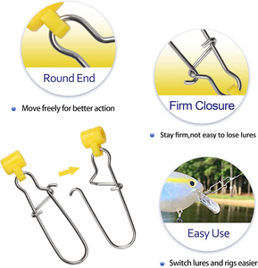 40 unidades/caja Deslizadores de Plomos de Pesca de Alta Resistencia con Conector de Cambio Rápido Duo-Lock para Pesca en Agua Salada, Surfcasting y Montajes para Bagre - Product Image 5