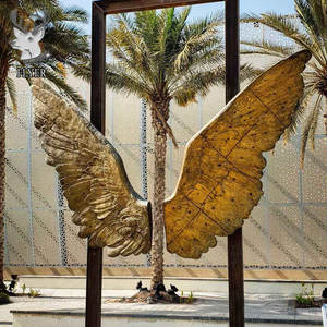 ホルヘマリン大サイズ翼彫刻有名ブロンズ翼天使像屋外装飾メタルクラフト - Product Image 3