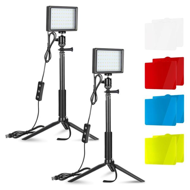 NEEWER USB LED Video Light Dimmable 5600K Conference Streaming Lighting Zoom Gaming Photography Video Light