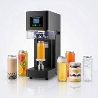 Machine de scellage entièrement automatique électrique pour canettes et bouteilles en plastique, scellage thermique transparent pour PET, 110V/220V, facile à utiliser
