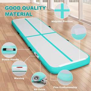 Tapis de gymnastique gonflable Air Track, matelas de <span class=keywords><strong>tumbling</strong></span> portable en PVC Drop Stitch pour entraînement de yoga à domicile, intérieur/extérieur, adultes et enfants - Product Image 3