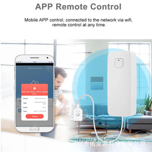 Alarma de Fugas de Agua Inteligente Tuya con WiFi, Alarma Sonora de 85db para Protección del Hogar - Product Image 2