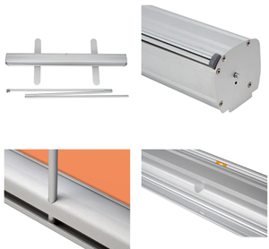 Tùy CHỈNH 80x200 Roll-up biểu ngữ hiển thị quảng cáo ngoài trời nhôm đứng có thể thu vào biểu ngữ - Product Image 5