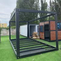 Maison conteneur modulaire préfabriquée en acier à faible coût, personnalisable en usine, à assemblage rapide, en promotion