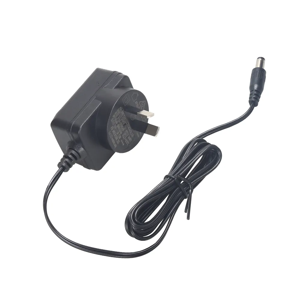 CE SAA RCM 12V 1A 500mA anahtarlama güç kaynağı adaptörü 12W 15W 5V 6V 9V 12V 24V 1A 2A 3A 4A 5A AC/DC LED CCTV güç adaptörü