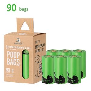 Sacs à déchets pour animaux de compagnie MMG, épais, biodégradables, de style dessin animé, à forte absorption des odeurs, portables et jetables pour chiens et chats - Product Image 4
