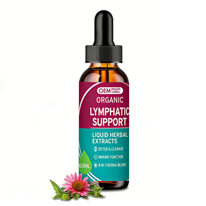 Suplementos OEM para la Desintoxicación Linfática, Gotas para el Drenaje Linfático con Equinácea, Diente de León y Bardana, Apoyo para la Celulitis y la Salud Linfática - Product Image 1