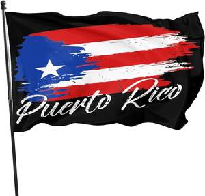 Новый оптовый флаг Пуэрто-Рико, 3x5 футов, 100% полиэстер, с цифровой печатью, черный - Product Image 5