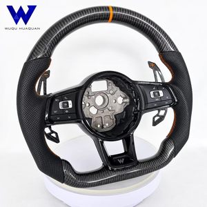 Volante de Fibra de Carbono Resistente al Desgaste para Volkswagen BORA, CADDY, GOLFGTI, <span class=keywords><strong>GOLFGTD</strong></span>, JETTA, TOURAN, POLO, Mejora del Rendimiento - Product Image 2