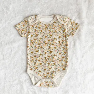 नवजात शिशु के कपड़े 100% सूती छोटी बाजू वाले स्प्रिंग बेबी क्यूट रोम्पर्स नरम शिशु शिशु लड़की जंपसूट और रोम्पर्स