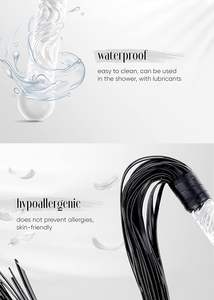 Flogger de Cristal de 28 Pulgadas, Juguete Sexual para Adultos, Premium OEM/DEM AM-SM200, <span class=keywords><strong>Látigo</strong></span> BDSM para Parejas, <span class=keywords><strong>Látigo</strong></span> Negro Sexy |   Paddleboarding - Product Image 5