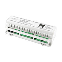Decodificador DMX512 de alta potencia con pantalla digital RGB RGBW, DMX a PWM, carril DIN, 40 canales,
