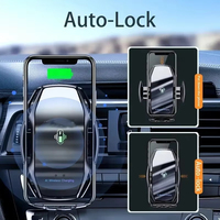 Chargeur sans fil de haute qualité d'usine support de téléphone de voiture automatique support de charge sans fil de voiture rapide 15W pour iPhone 15 14 Samsung Xiaomi