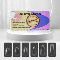 500 pièces Fournisseur chinois de produits de beauté pour ongles Unas Capsules de gel souple à couvrance totale