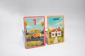 Custom Kinderen Speelkaarten Kartonnen Geheugen Oracle Card Printing Cmyk Kid Learning Flash Card Educatieve Flashcards