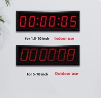 Reloj de Mesa o Pared ZX de Tamaño Pequeño con Cronómetro y Temporizador Digital Multifuncional de Cuenta Regresiva/Progresiva, Pantalla LED Única de 6 Dígitos y Control Remoto