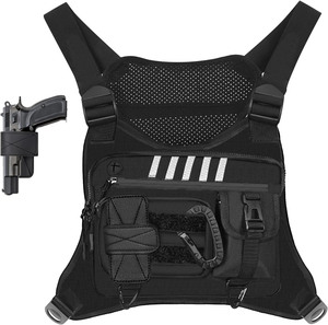 Échantillon gratuit Sac tactique de grande taille pour homme Sac de poitrine EDC Sac à dos Molle Camping Randonnée Sport Sac bandoulière - Product Image 2