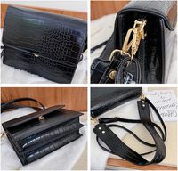 Sac bandoulière personnalisable en cuir PU à motif bonbon, résistant à l'eau, avec fermeture éclair, pour femme