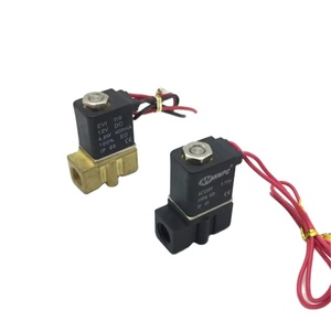 2P025-06 2P025-08 12VDC 24VDC โซลินอยด์คอยล์ 2/2 ทาง แบบทำงานโดยตรง สำหรับลมและน้ำ ขนาด 1/8 1/4 นิ้ว  วัสดุพลาสติก สำหรับเลเซอร์เย็น - Product Image 1
