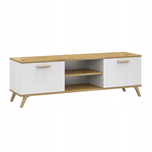Mueble de TV Moderno <span class=keywords><strong>con</strong></span> Panel de Madera Blanca, Centro de Entretenimiento <span class=keywords><strong>con</strong></span> Estante para Libros y Gabinete de Pared, Venta al Por Mayor - Product Image 3