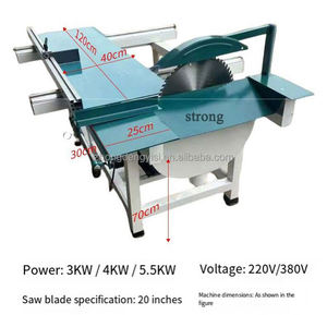 Sierra de cinta eléctrica directa de fábrica, máquina de corte de madera para el hogar, sierra circular eléctrica con mesa deslizante para carpintería - Product Image 4