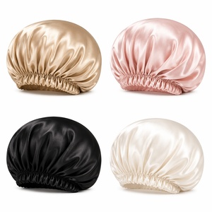 <span class=keywords><strong>Bonnet</strong></span> de nuit en soie de mûrier 100 % naturelle, personnalisable avec logo, turban de luxe pour femme, 19/22 Momme, anti-frisottis, vente en gros - Product Image 4