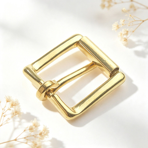 Hebilla de Cinturón de Latón Macizo de Primera Calidad, Hebilla de Metal Pulido y Liso, Herrajes para Correas de Cuero, Accesorios para Correas de Bolsos - Product Image 4
