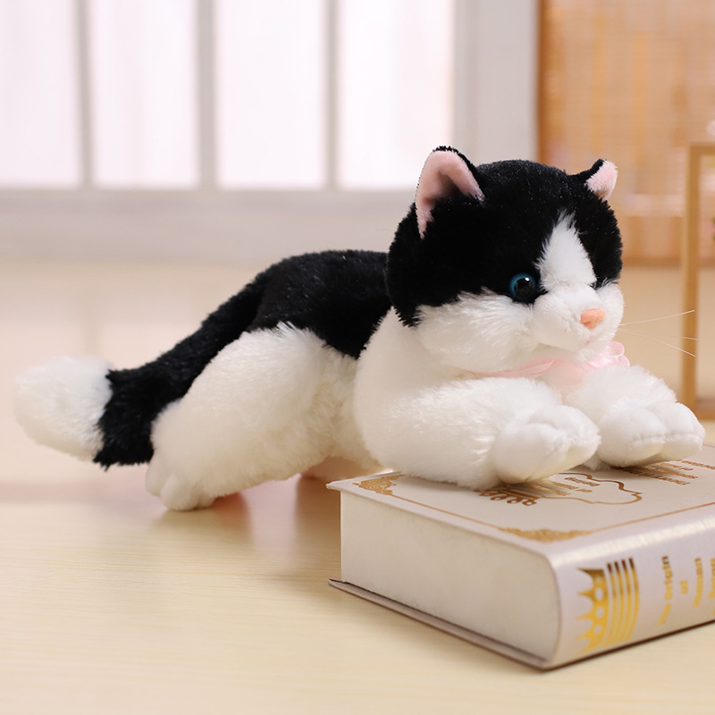 miniature teddy cat ❷ Shop Soft Stuffed Toy Forest Animal Simulation Toy Cat Plush Toy