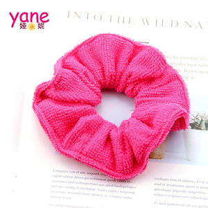 Faculdade vintage estilo Hairband única cor toalha cabelo Scrunchies acessórios - Product Image 6