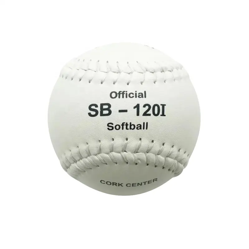 12 "ホワイトレザータマナコSB-120i PKグレードコルクスローピッチソフトボールボール