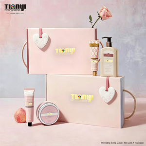 Caja de Regalo Cosmética <span class=keywords><strong>Rosa</strong></span> de Lujo con Asa de Listón, Caja de Envío Personalizada con Tapa Abatible para Cuidado de la Piel, Esmalte de <span class=keywords><strong>Uñas</strong></span> y Regalos para Damas de Honor - Product Image 2