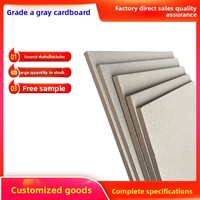 Dossier en carton gris recyclable A4 de 2 mm, personnalisé en gros, avec clip rapide et surface ultra-lisse, modèle KM-03