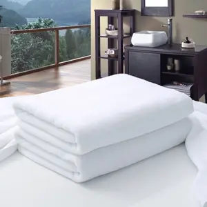 Custom hotel linen 100% cotton white hotel towels 5 star hotel bath towels wholesale