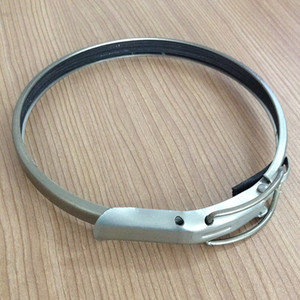 Abrazadera Galvanizada de Ajuste Rápido para Ductos de Borde Enrollado, Aplicada en Sistemas de Recolección de Polvo/Tuberías de Vacío - Product Image 2