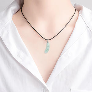 หยกธรรมชาติหยกเขียวจี้หยก S925 เงินสไตล์จีนคลาสสิกของขวัญพร้อมใบรับรอง HJ66 - Product Image 4